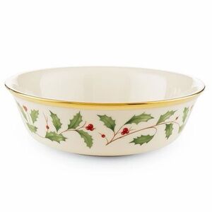 Three Lennox holiday all purpose bowls